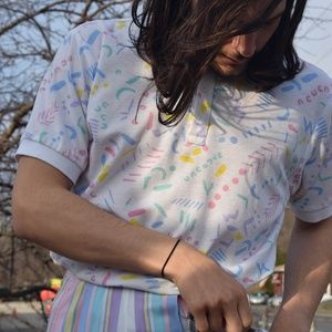 Pastel Elan Barco Polo - Size M (Vintage)